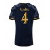 Real Madrid David Alaba #4 Voetbalkleding Uitshirt Dames 2023-24 Korte Mouwen
